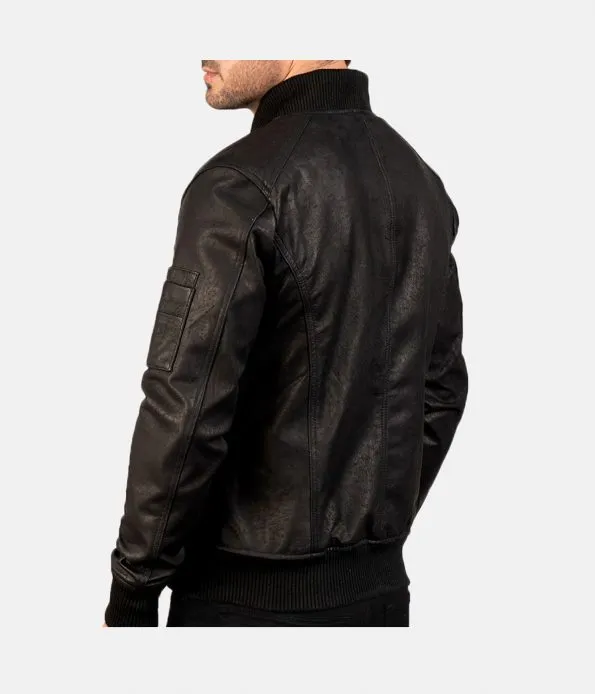 Men's Ma-1 Leather Jacket