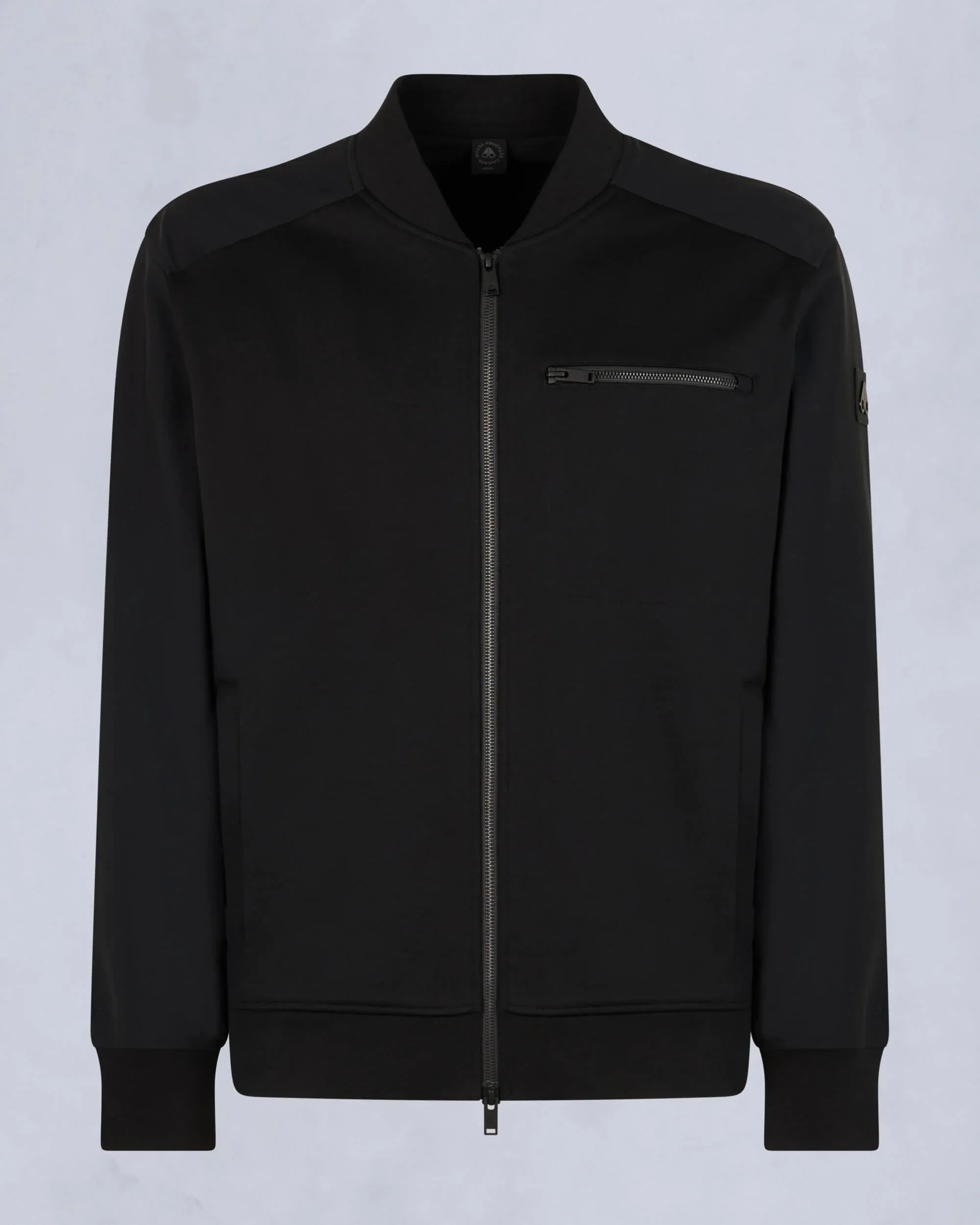 Men's Moose Knuckles Black Perido Bomber