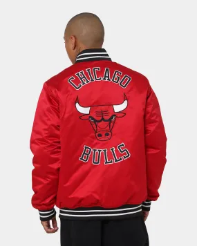 Mitchell & Ness Chicago Bulls Heavyweight Satin Jacket Scarlet