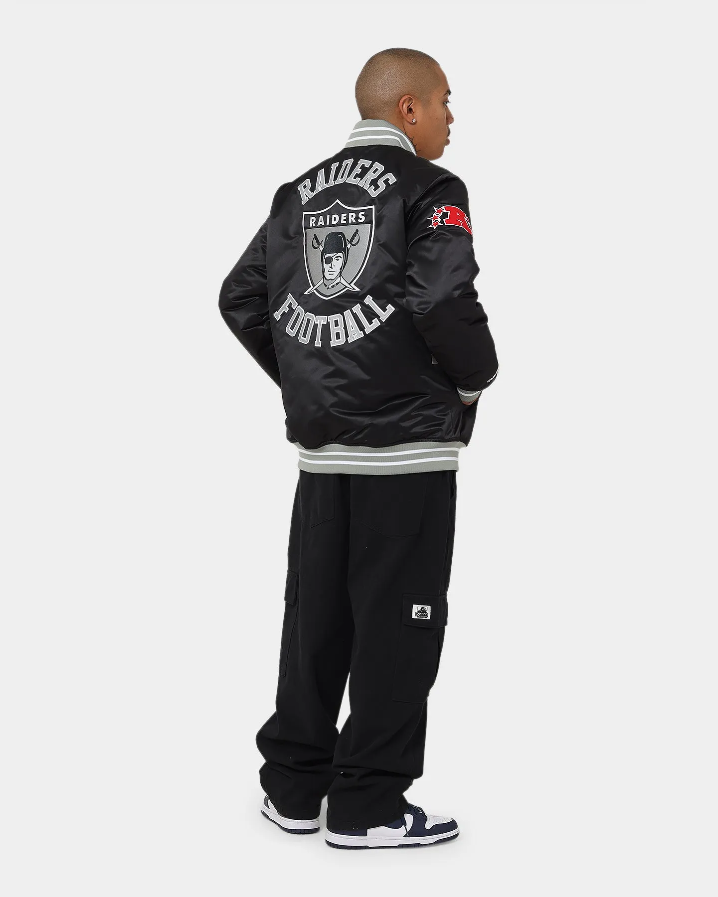 Mitchell & Ness Las Vegas Raiders Heavyweight Satin Jacket Black