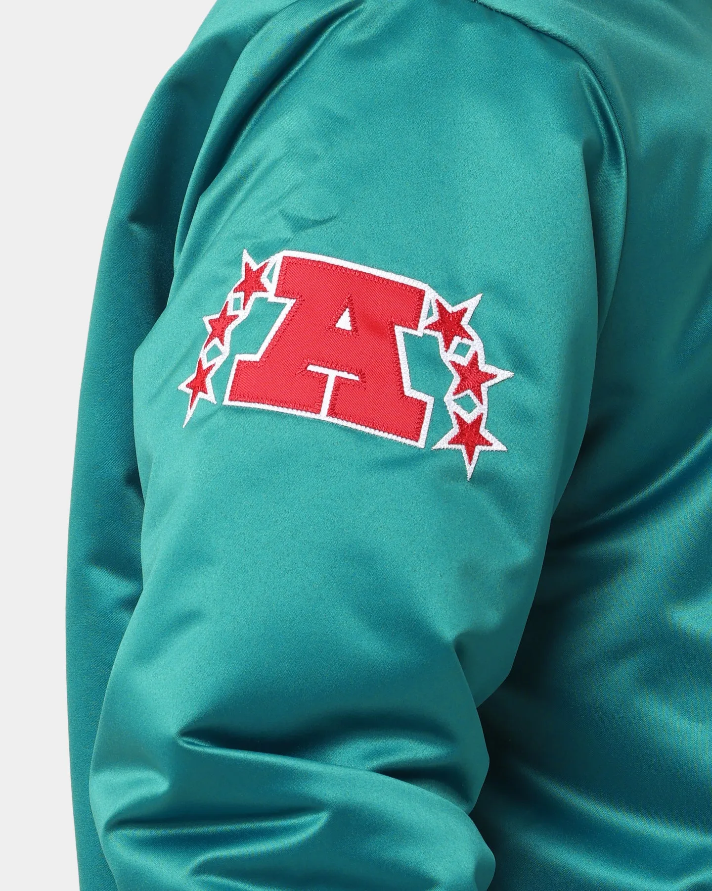 Mitchell & Ness Miami Dolphins Heavyweight Satin Jacket Light Blue