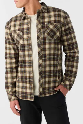 ONeill REDMOND FLANNEL HIGH PILE LINED JACKET - LIGHT KHAKI 2