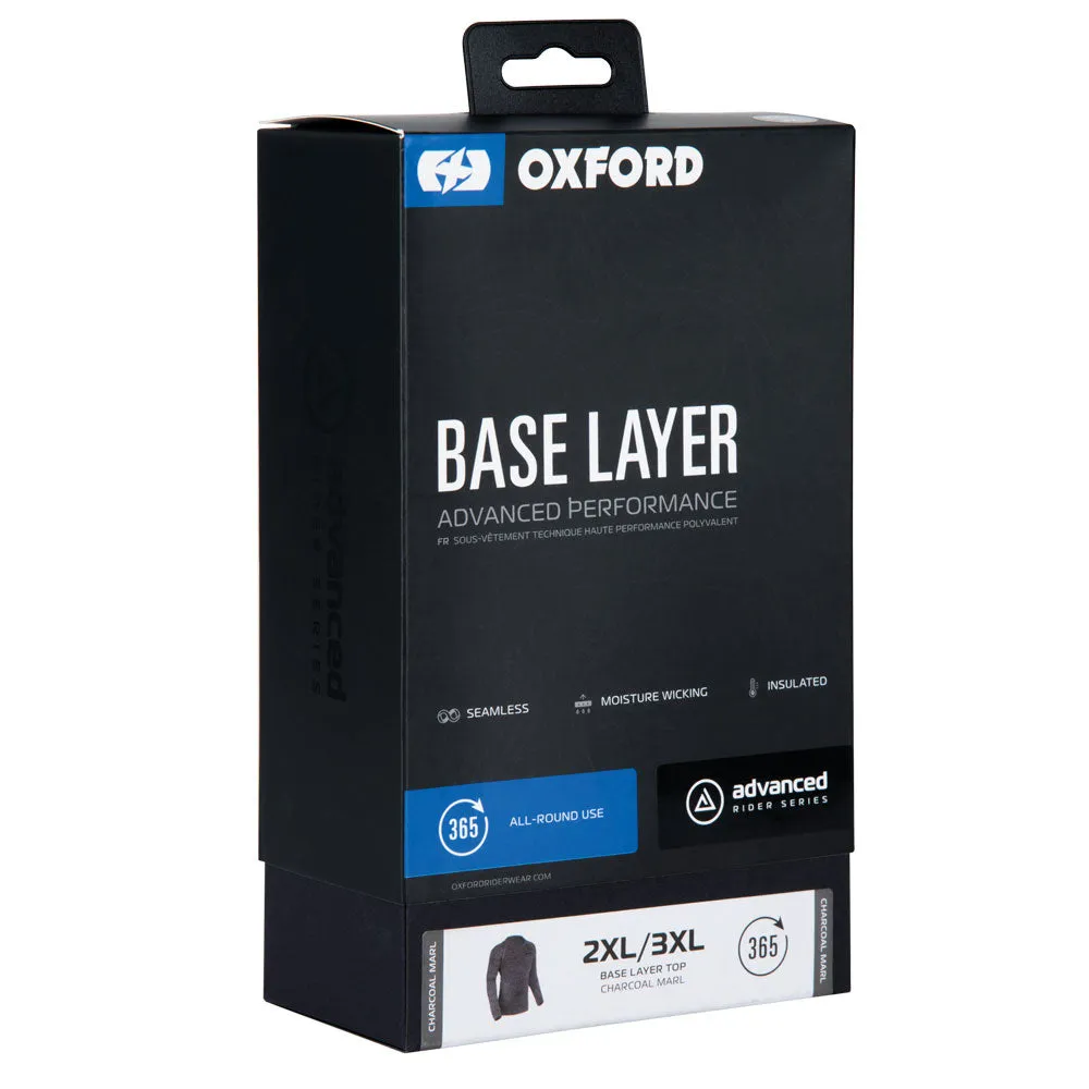 Oxford Advanced Base Layer Top Charcoal Marl