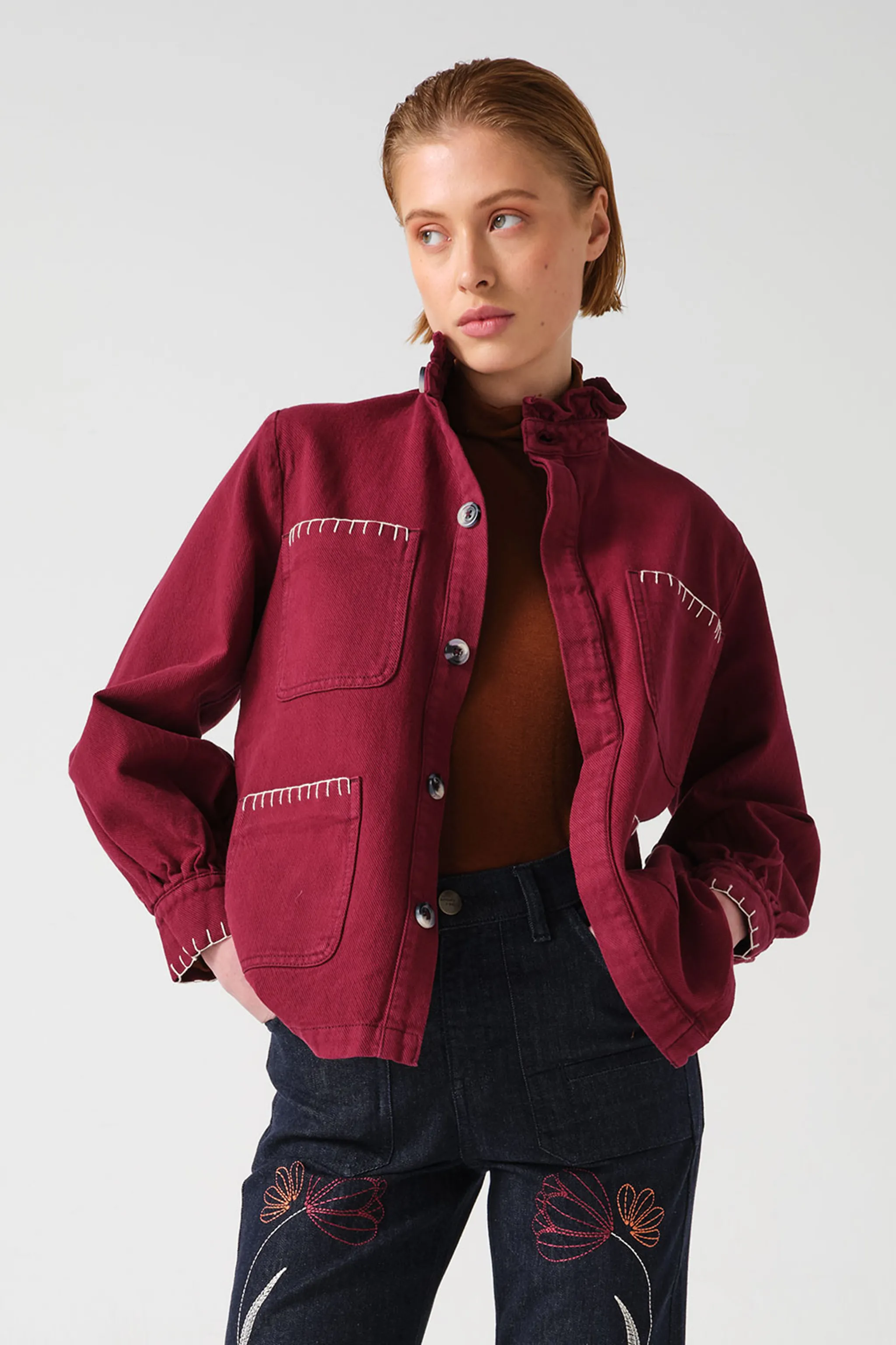 Pablo Jacket in Burgundy