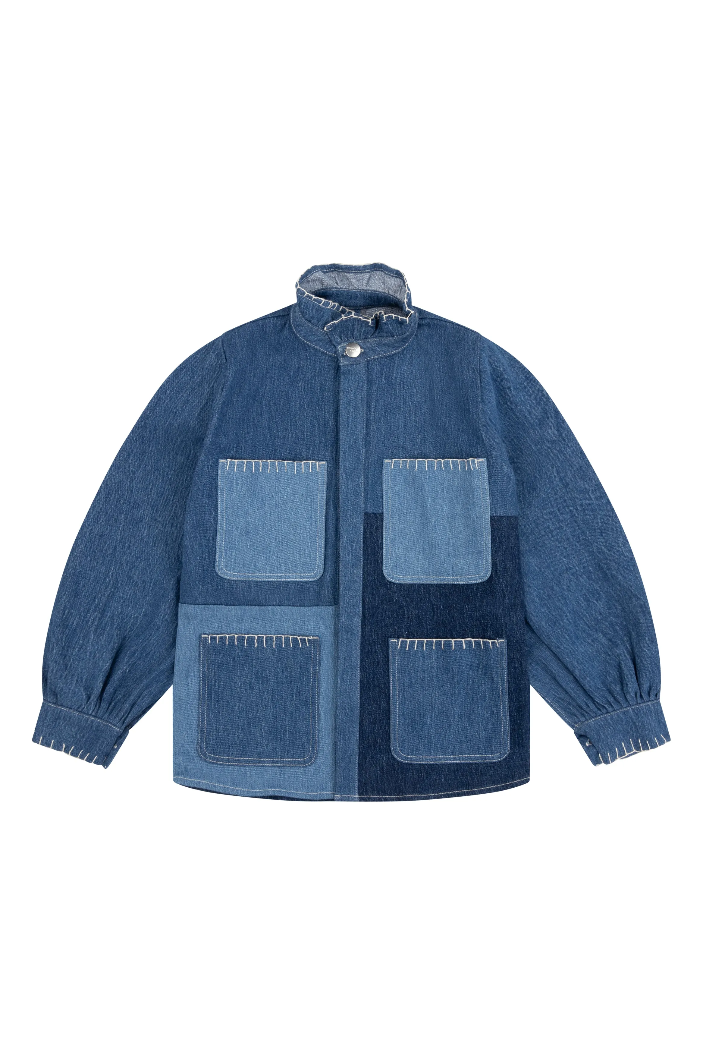 Pablo Jacket in Patched Denim