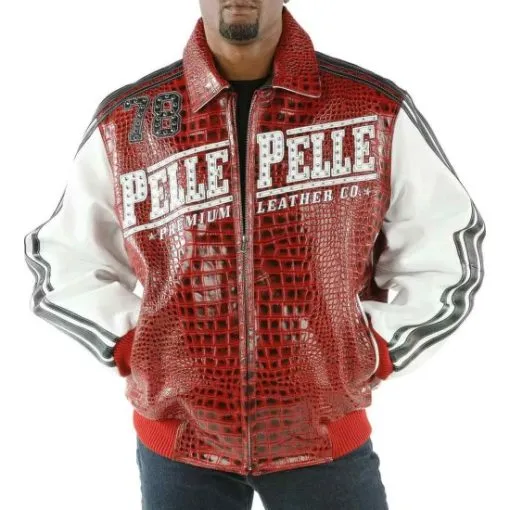 Pelle Pelle Studded Red Wild Ones Leather Jacket