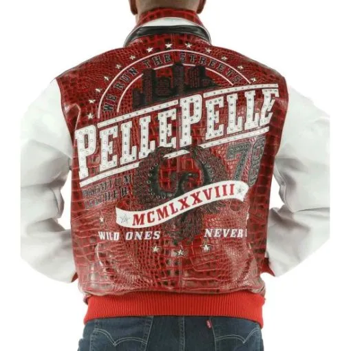 Pelle Pelle Studded Red Wild Ones Leather Jacket