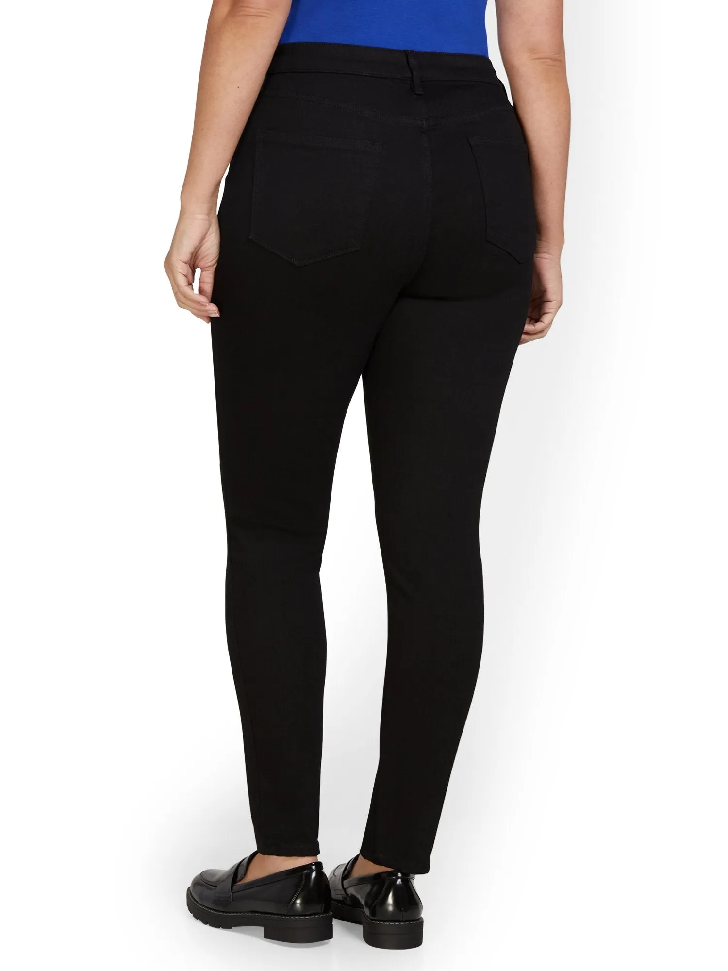 Petite Lexi High-Waisted Super-Skinny Jeans - Black