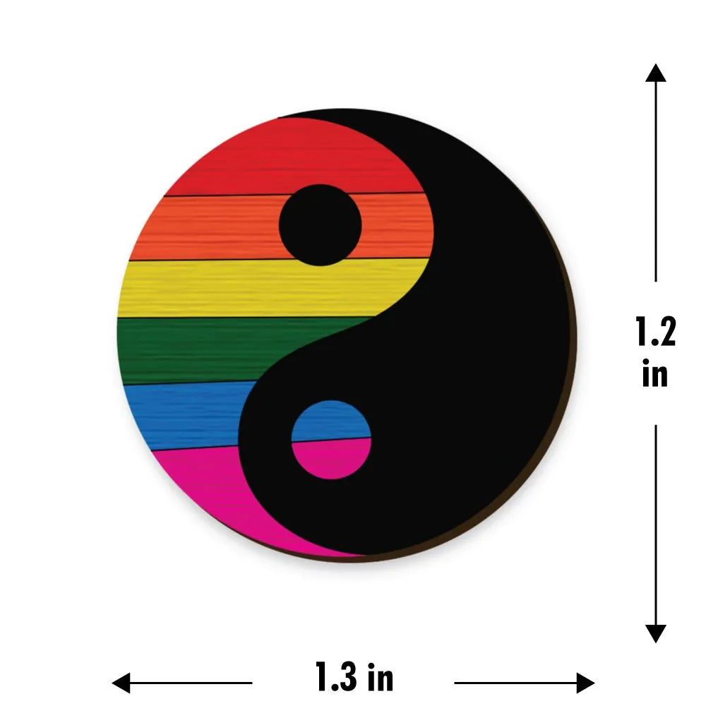 Pride Ying Yang Handcrafted Pin