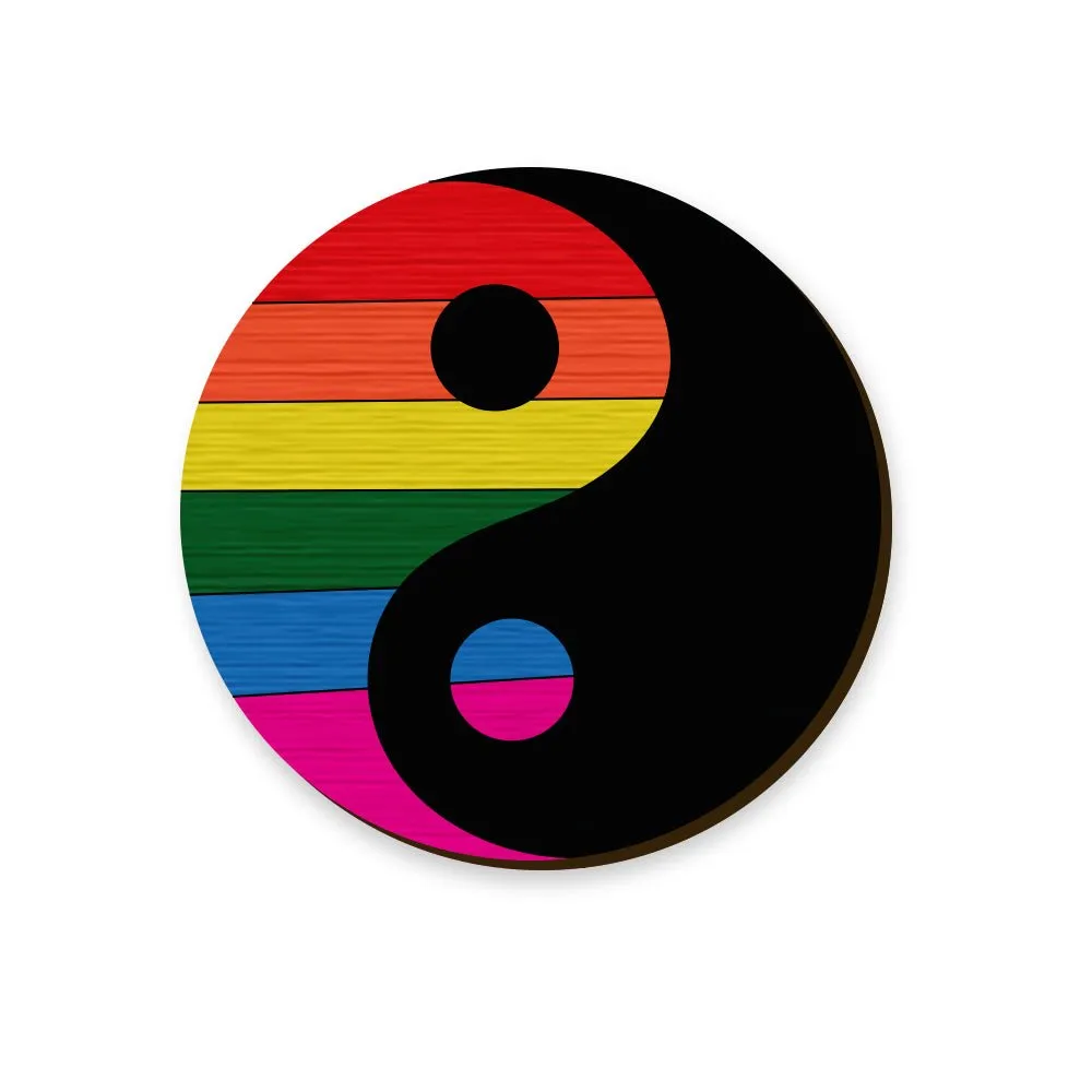 Pride Ying Yang Handcrafted Pin