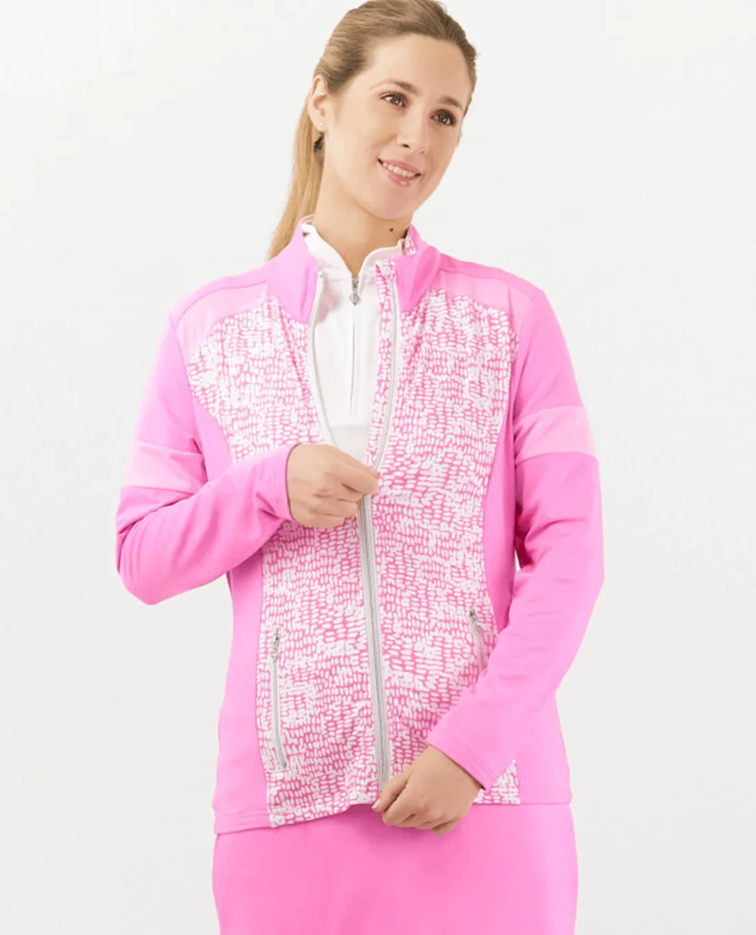 PURE GOLF Galena Jacket 449 Candy Pebble