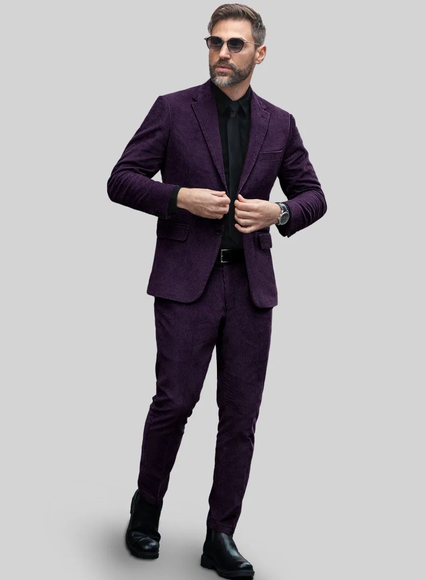 Purple Corduroy Suit