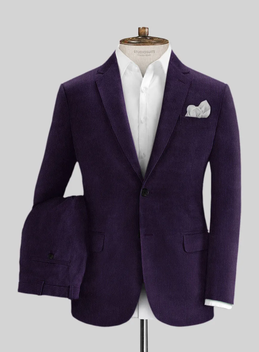 Purple Corduroy Suit