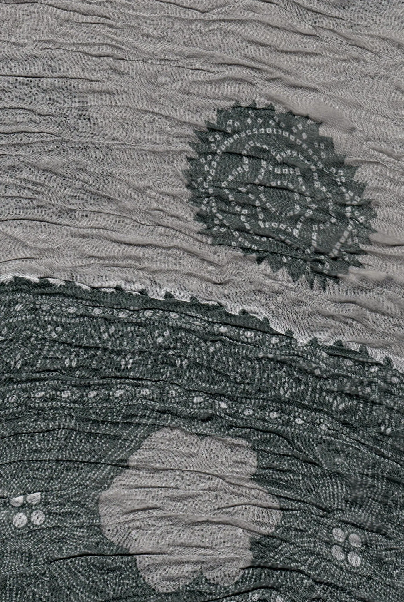 Rapti Stamped Crinkle Scarf