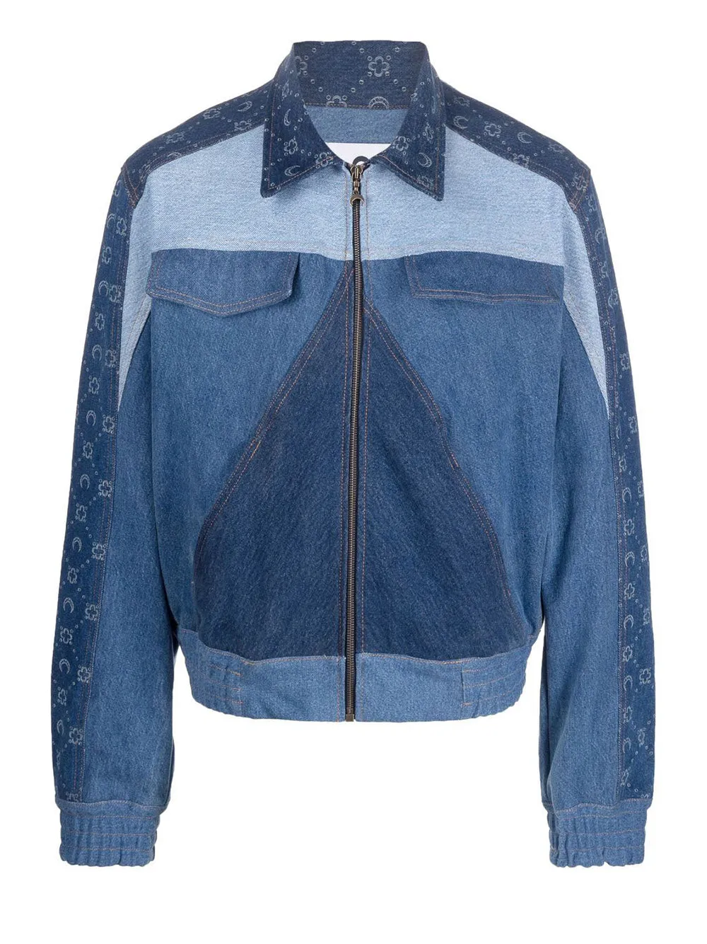 Regenerated Denim Moonogram Blouson