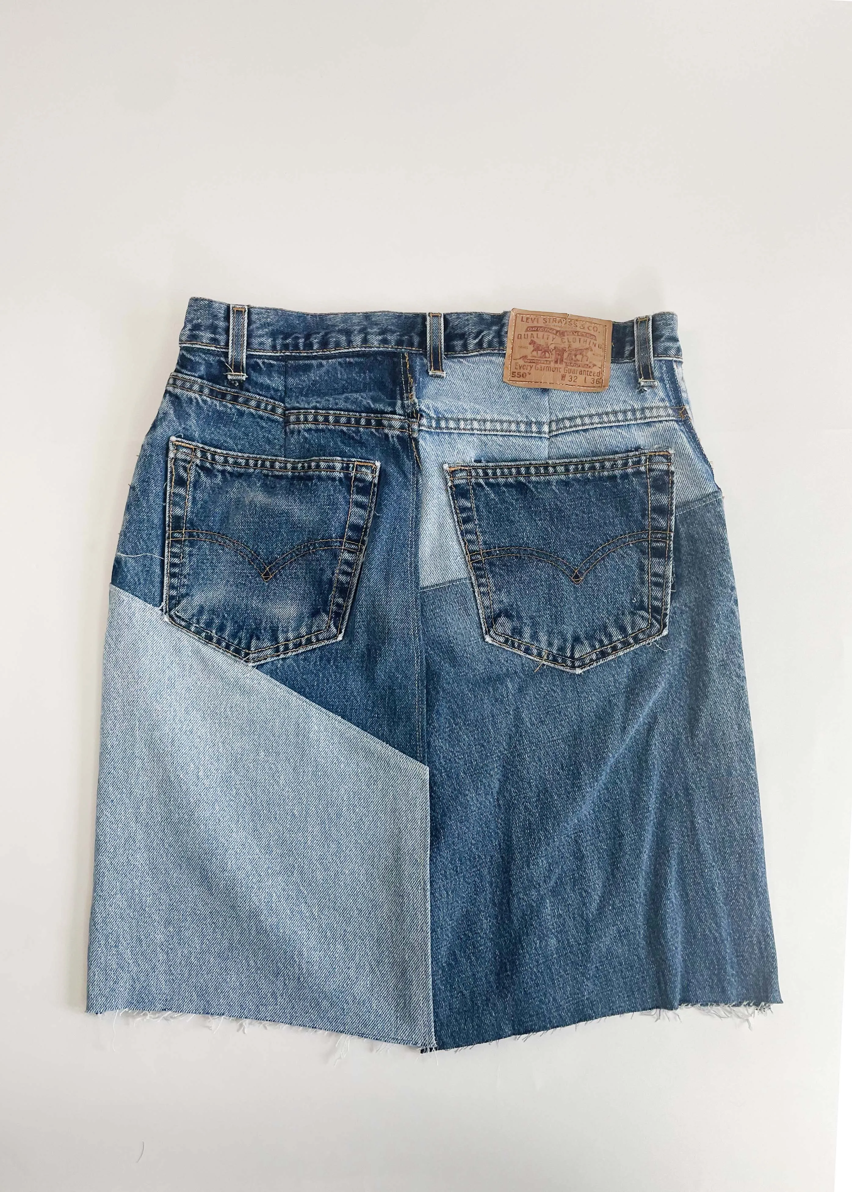 Reworked Denim Skirt