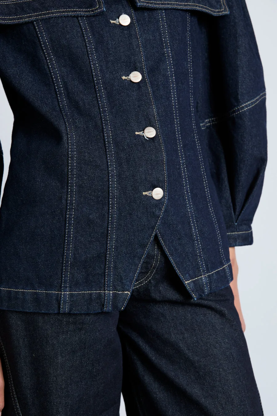 sailor denim jacket - dark indigo