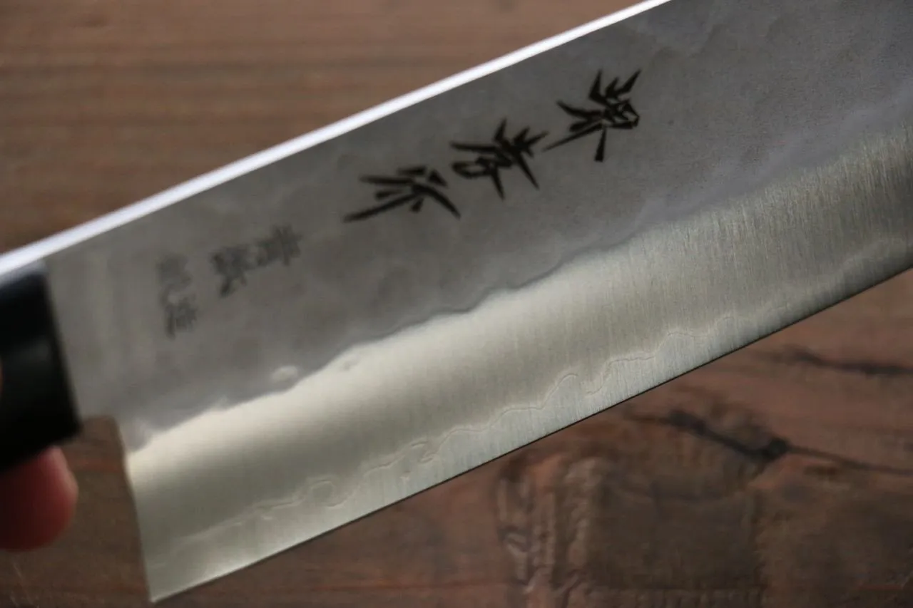 Sakai Takayuki Blue Steel Hammered 3 Layer Nakiri 165mm