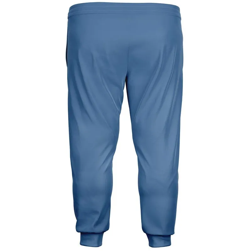 Shaded Pastel Blue Joggers | Unisex | with PLUS sizes | C60M30Y0K30