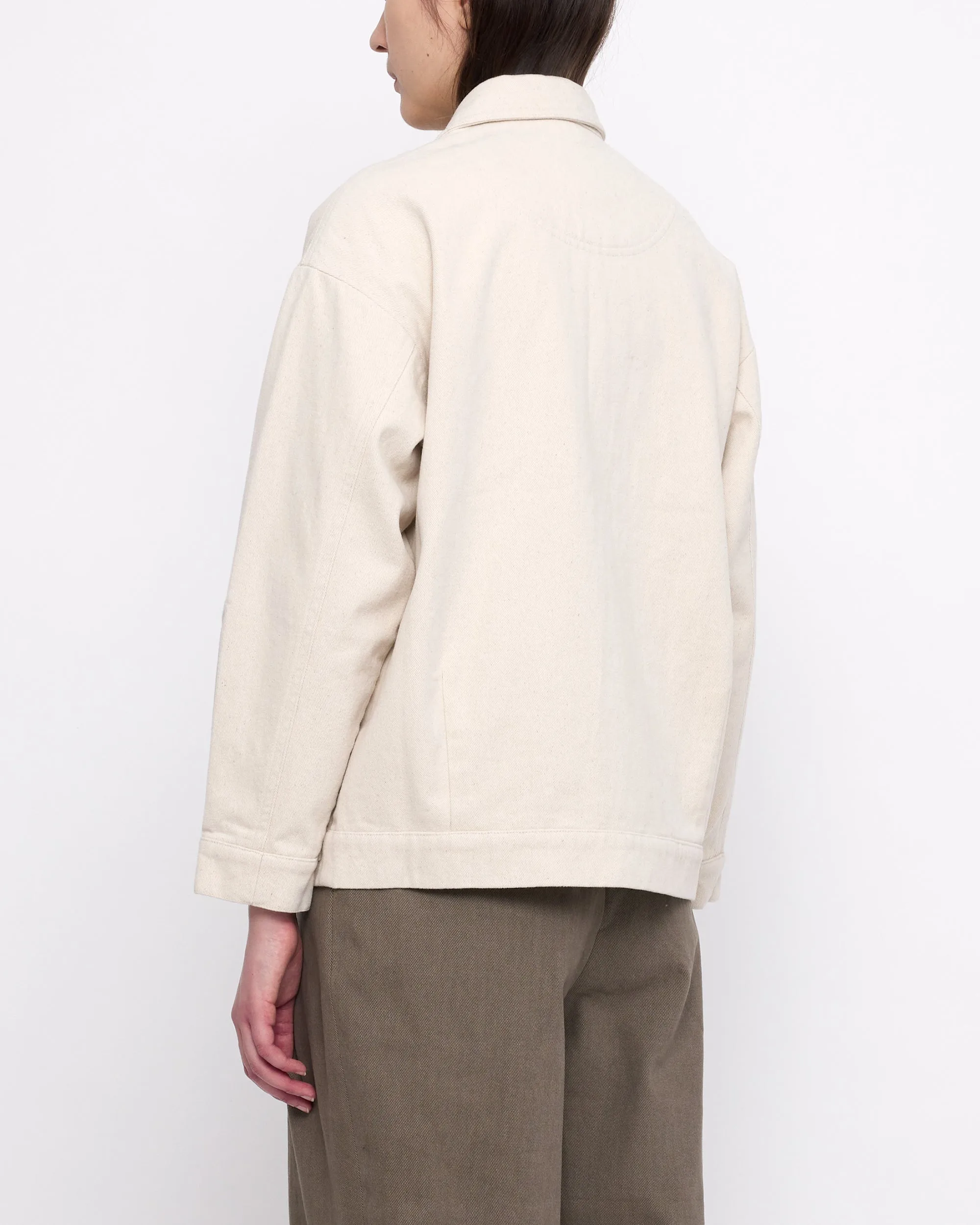 Signature Panel Pockets Shirt Jacket - Heavy Canvas Edition - Off-White