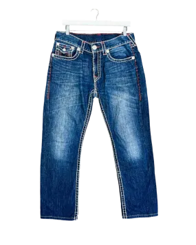 Size 34 | True Religion Blue Constrast Stitch Jeans