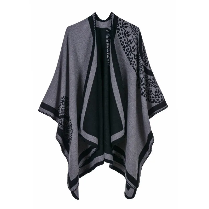 Such Beautiful Sin Geometric Poncho