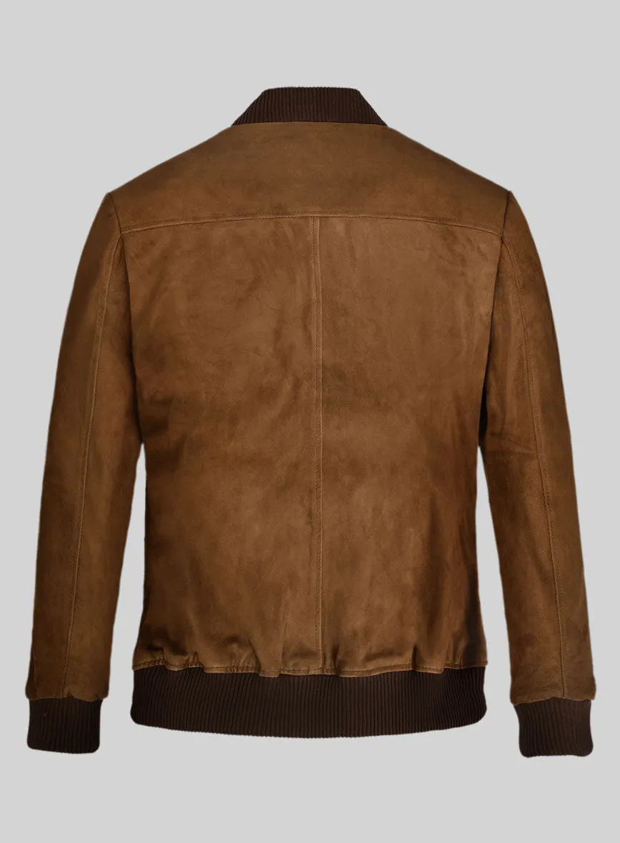 Suede Bomber Leather Jacket