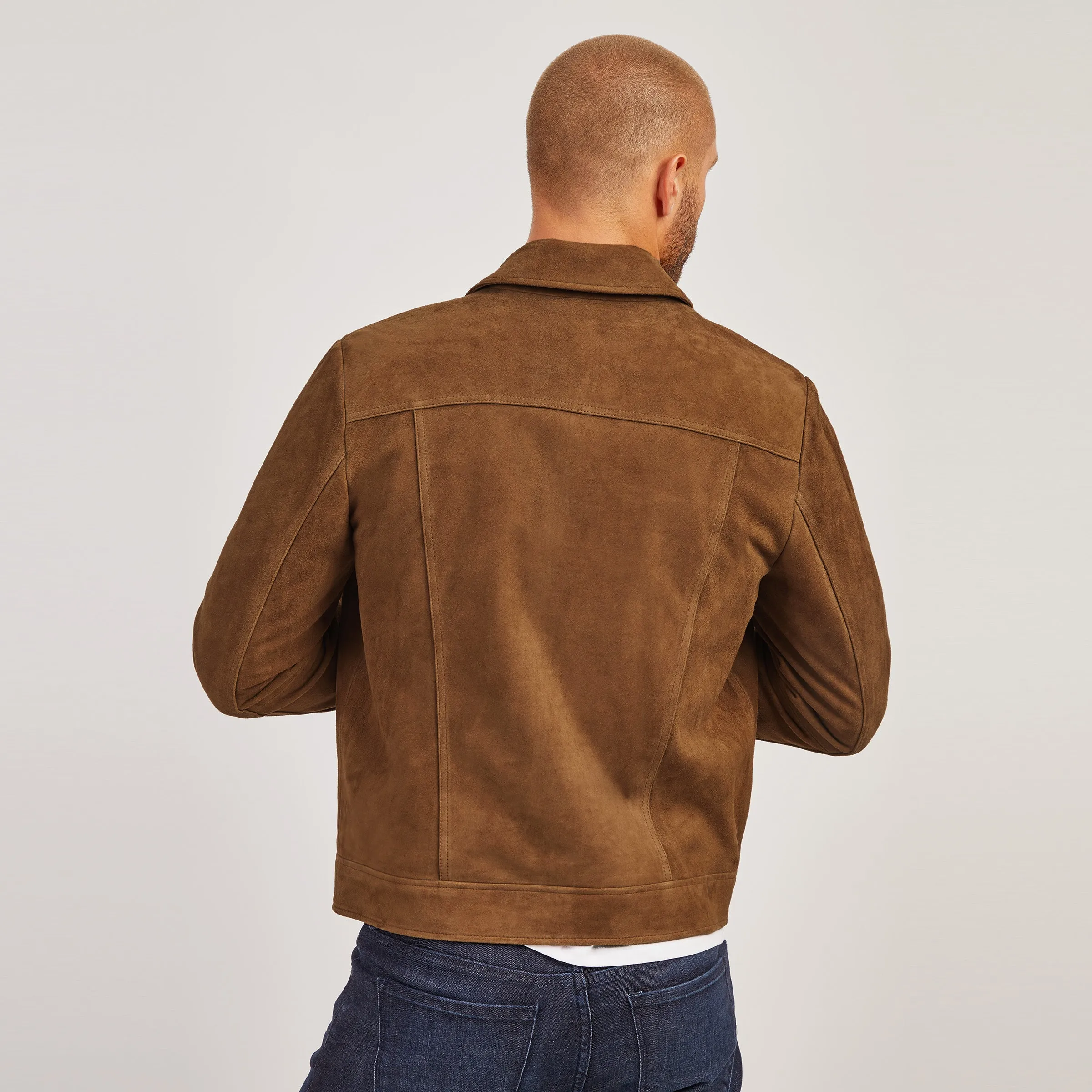 Suede Trucker Jacket