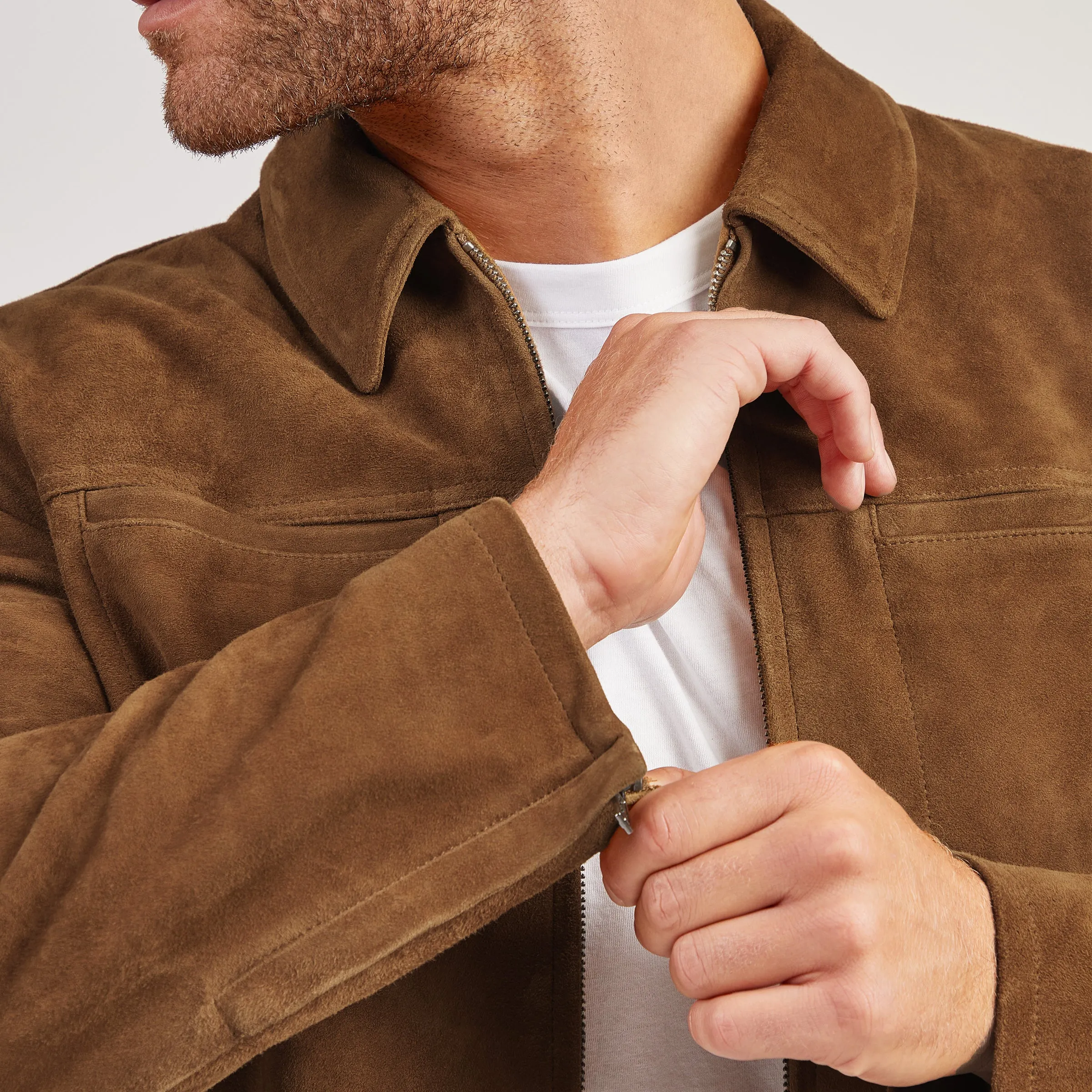 Suede Trucker Jacket