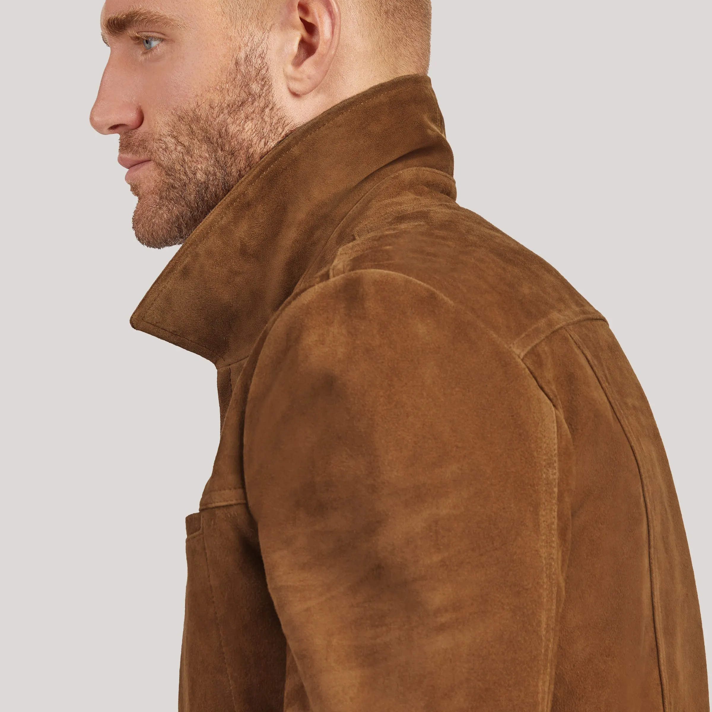 Suede Trucker Jacket