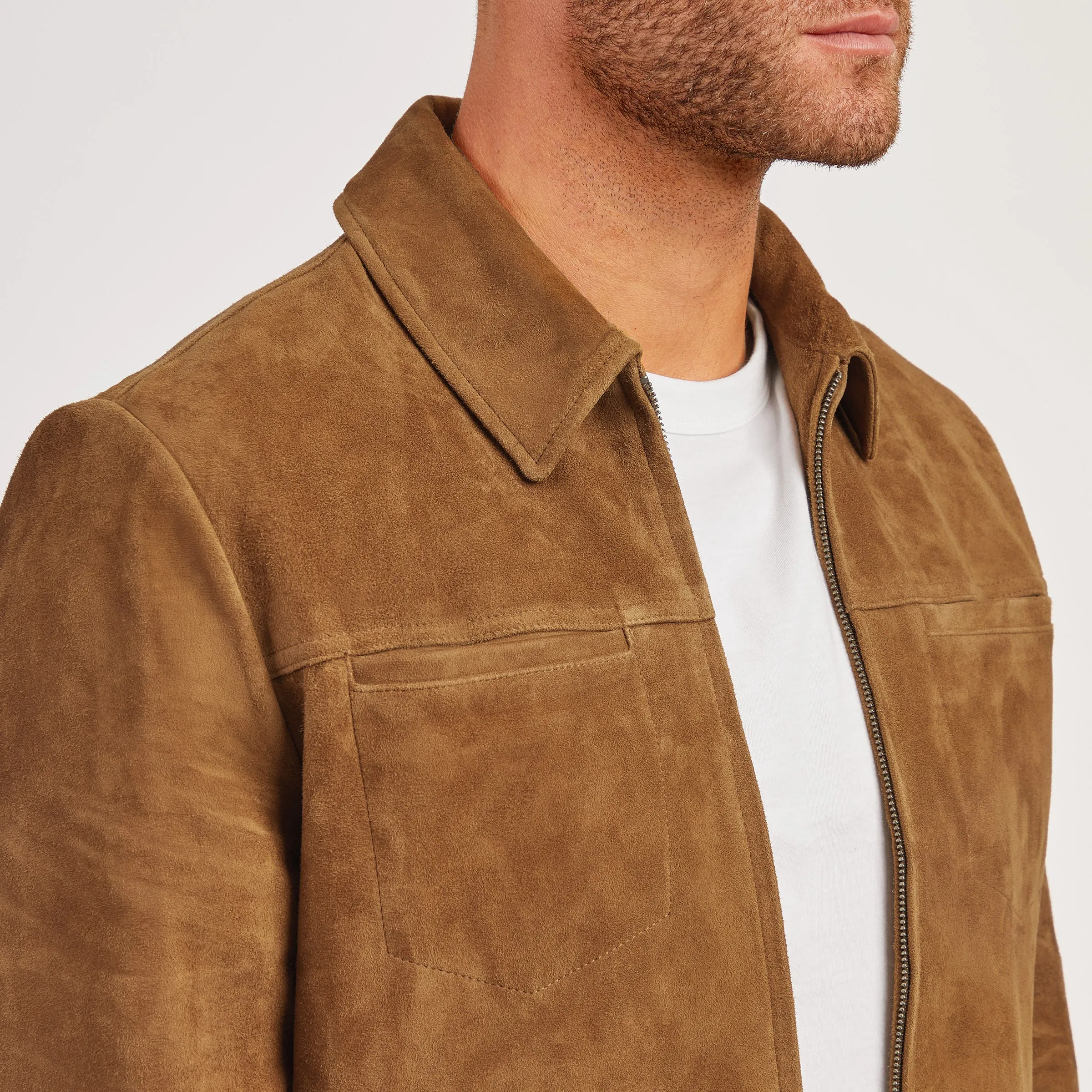 Suede Trucker Jacket