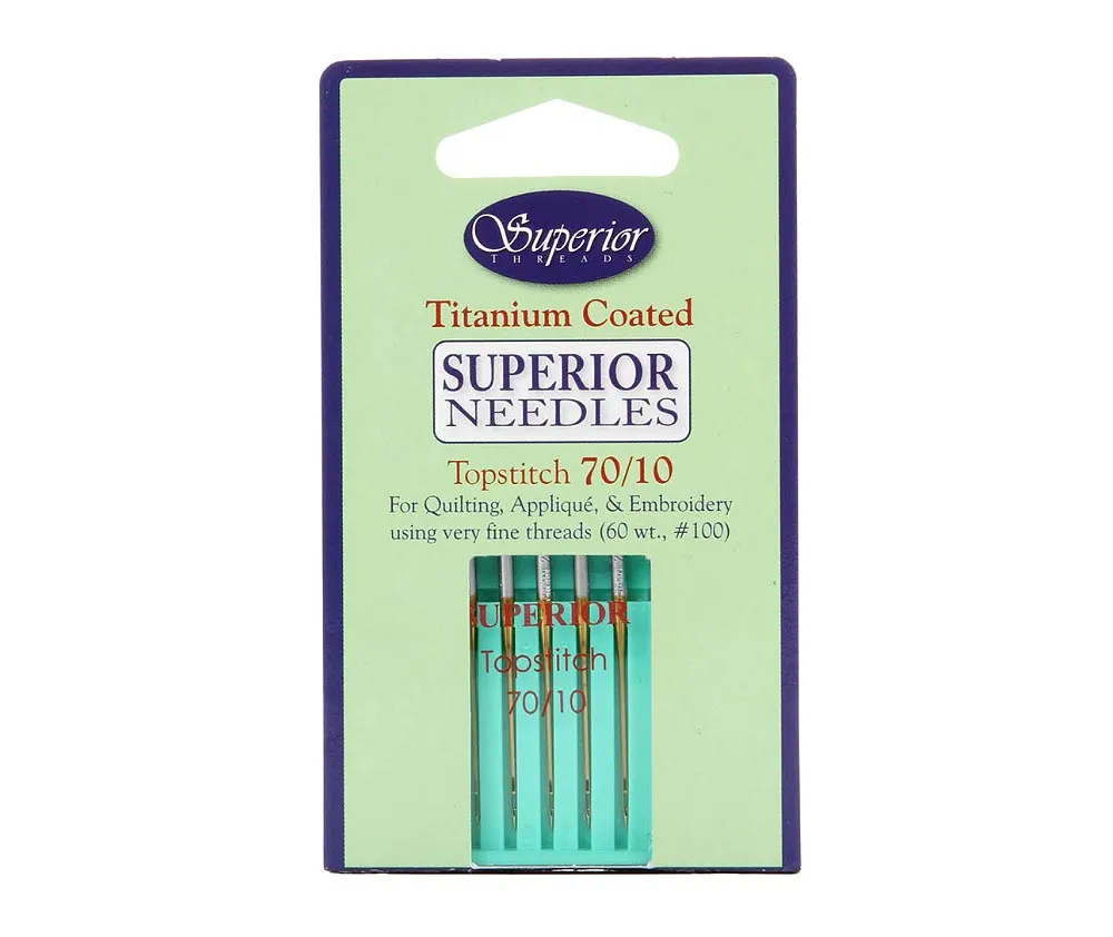 Superior Topstitch Machine Needles Size 70/10 5ct