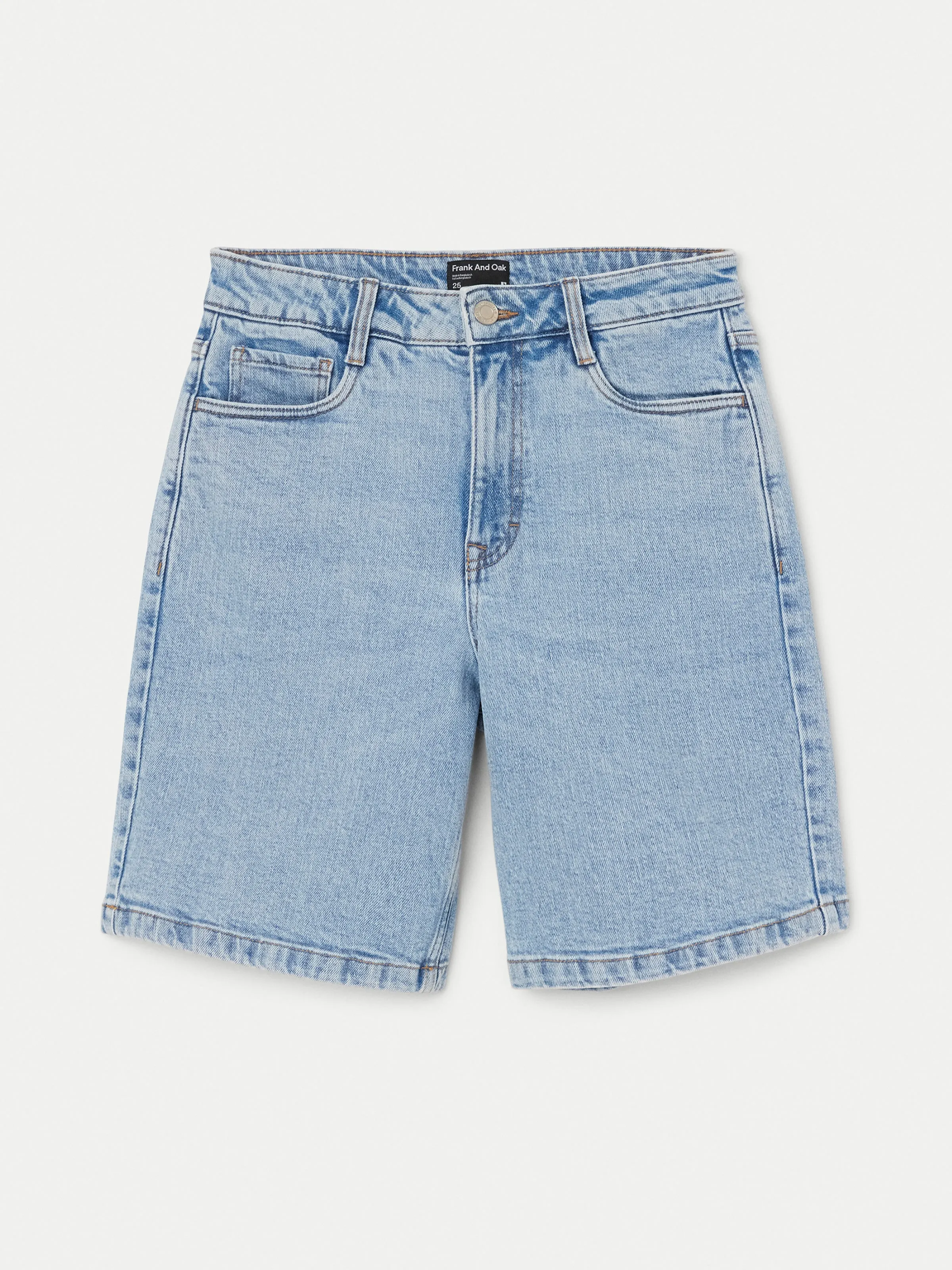 The Patti Bermuda Denim Short in Light Indigo