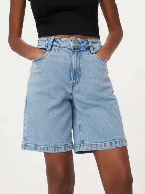 The Patti Bermuda Denim Short in Light Indigo