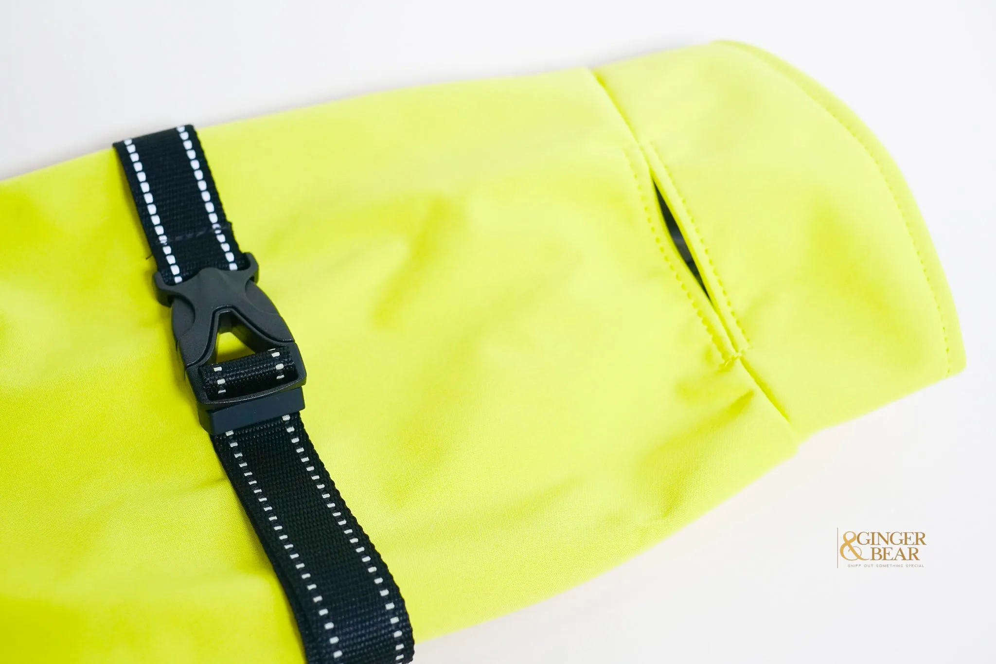 The Rain Paw, raincoat for Dogs, in Yellow and Graphite