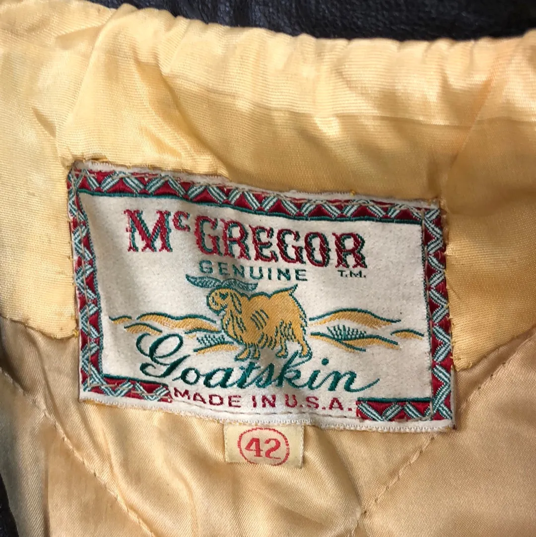 Vintage McGregor Dark Brown Goatskin Jacket