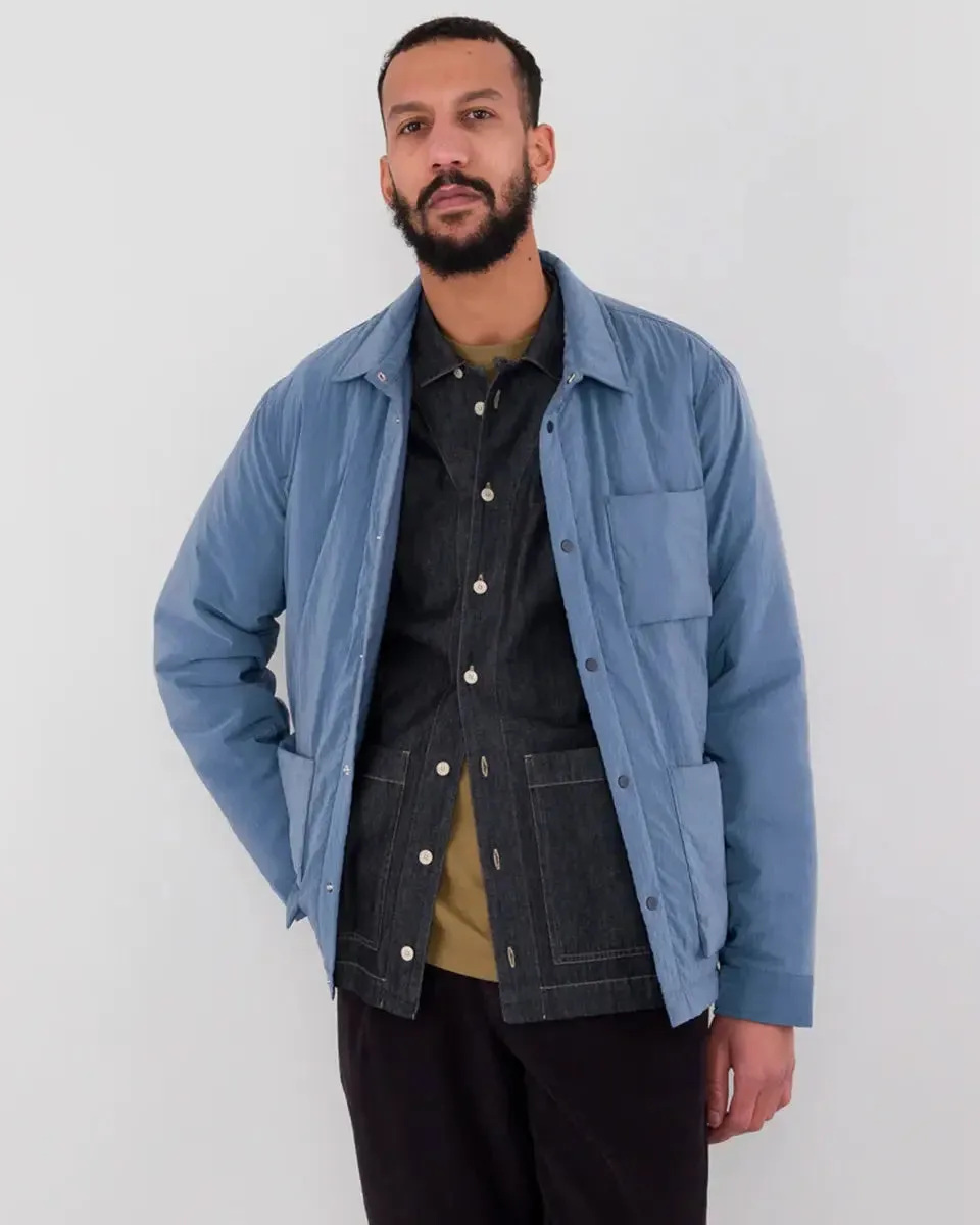 Wadded Assembly Jacket- Soft Blue