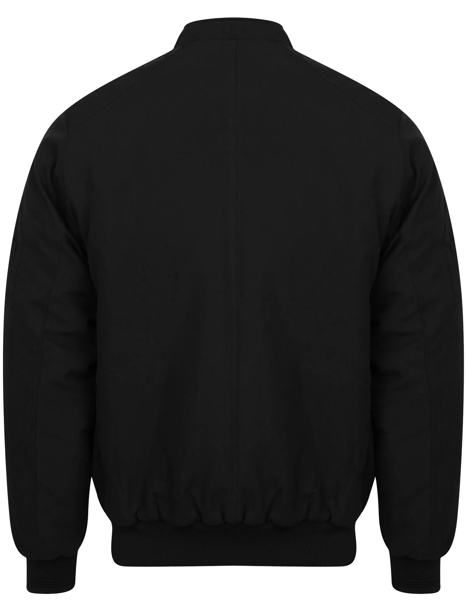 Whitecross Zip Up Bomber Jacket in Black - Dissident