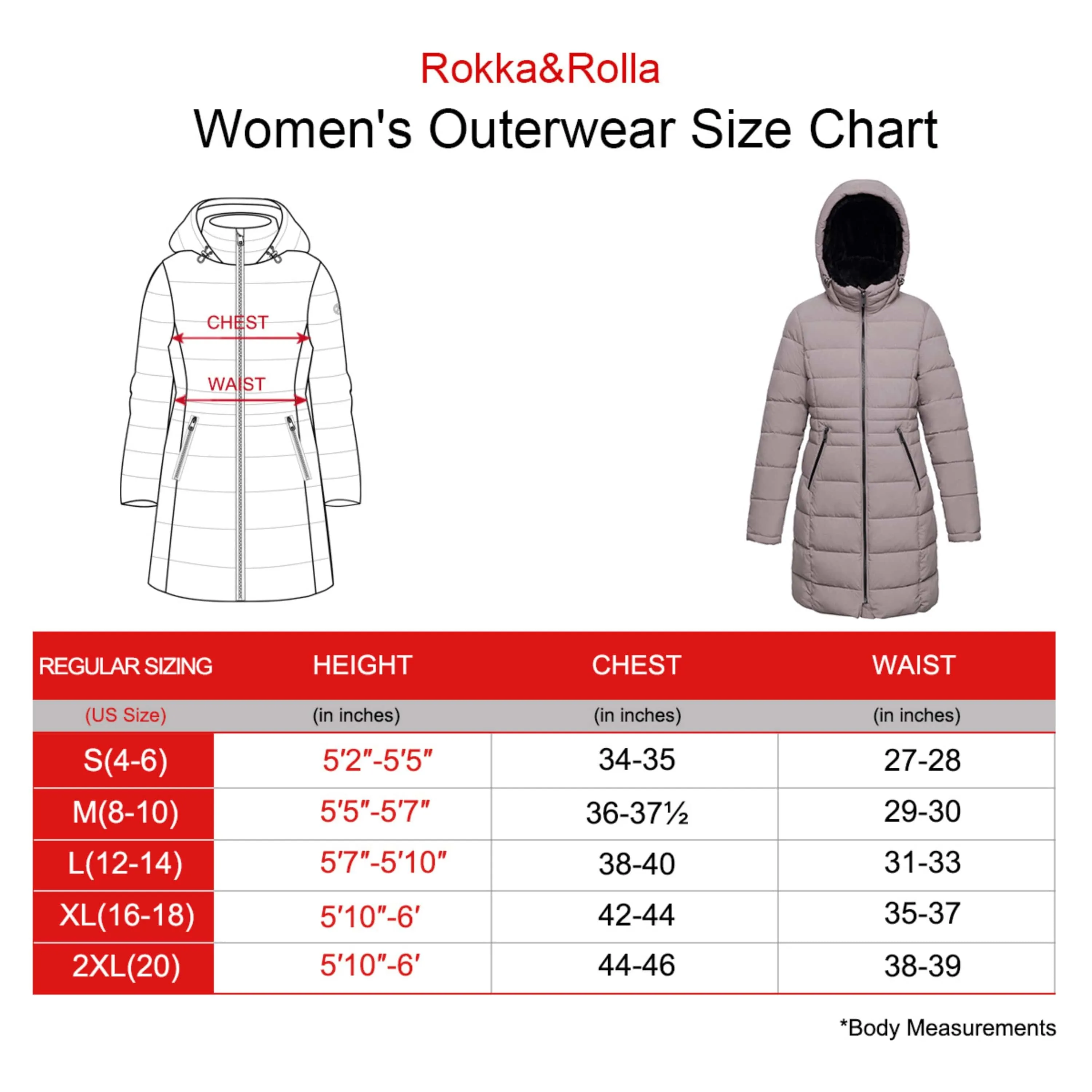 Women's Heavy Long Puffer Jacket Winter Coat