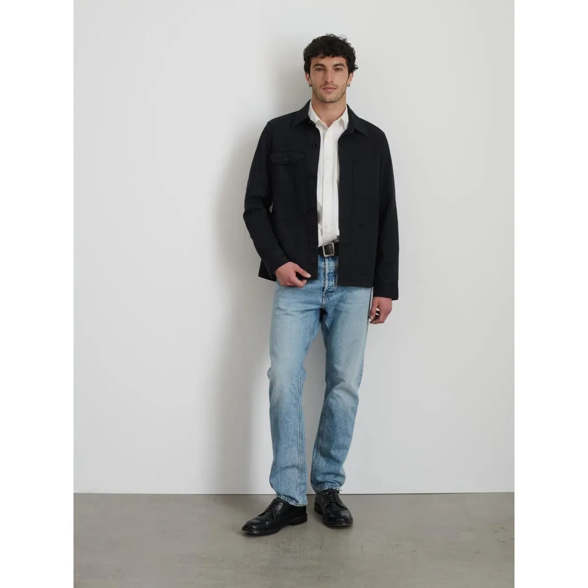 Work Jacket French Washed Black