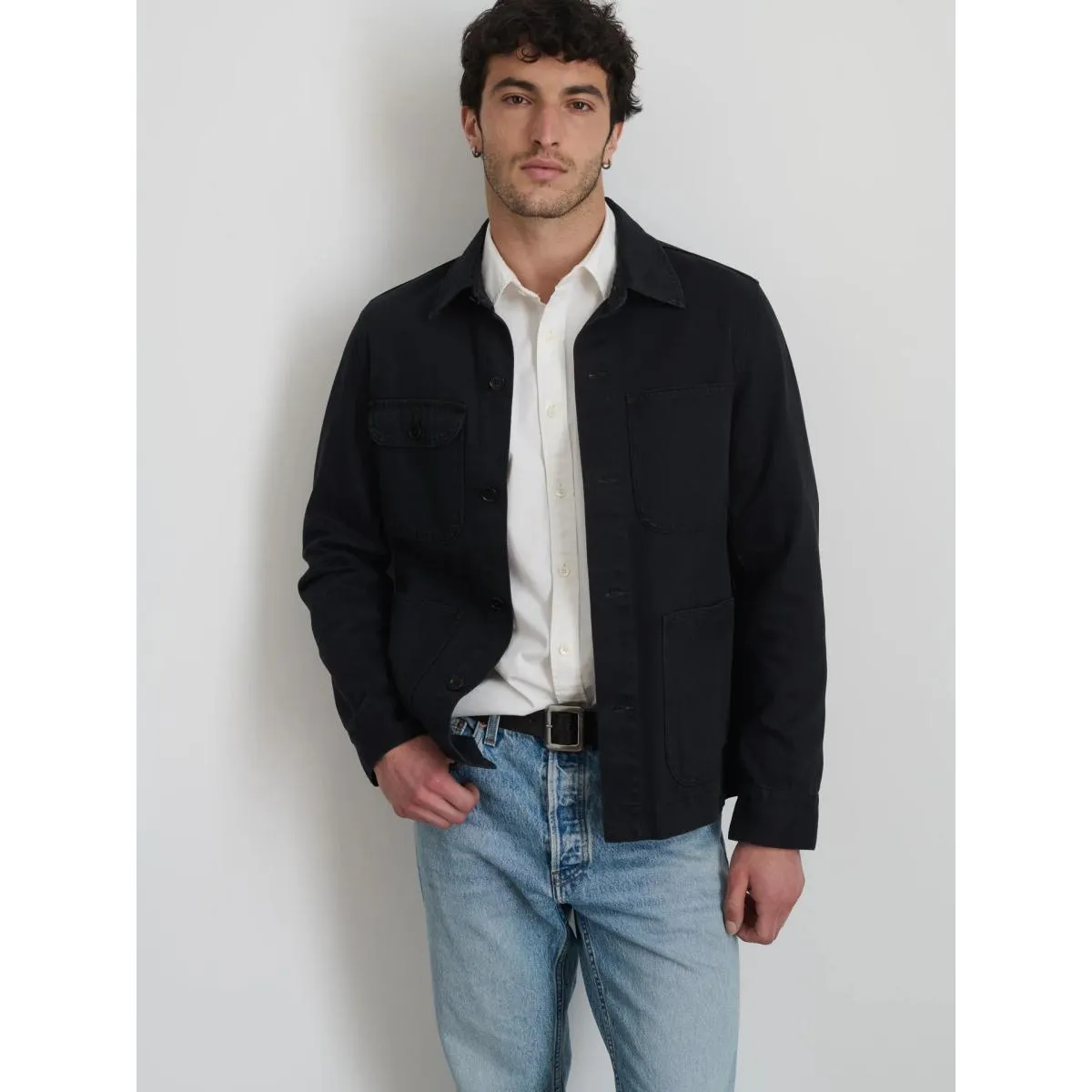 Work Jacket French Washed Black