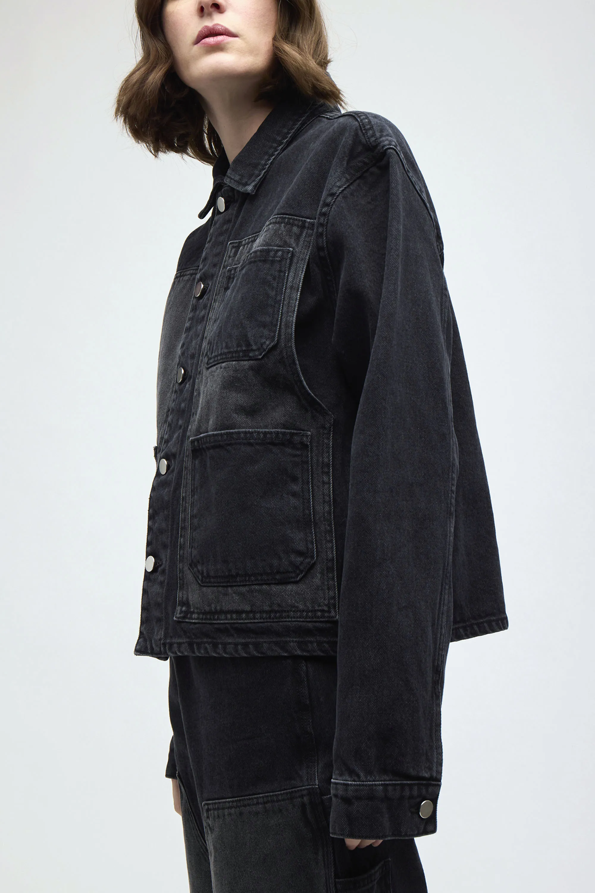 WORKMAN DENIM JACKET BLACK